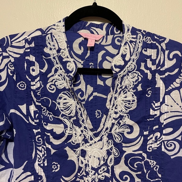 Lilly Pulitzer Beaded Neckline Top - Picture 5 of 6
